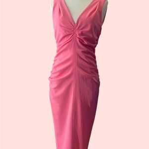 Elegant Pink Sleeveless Dress